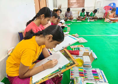 Tripura Commission for Protection of Child Rights (TCPCR) conducts sit and draw competition for children to mark Children's Day at Agartala on November 14.